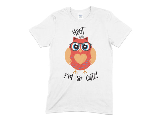 Hoot hoot im so cute owl t-shirt - Premium t-shirt from MyDesigns - Just $18.95! Shop now at Lees Krazy Teez
