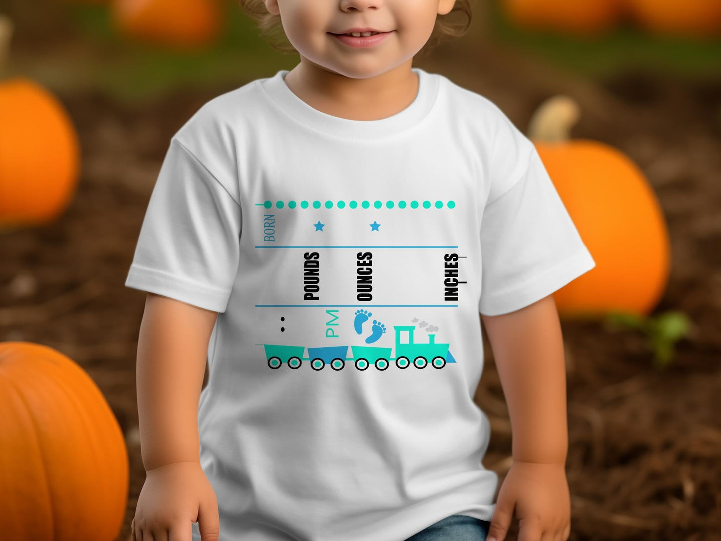 Birth pounds ounces train youth t-shirt - Premium t-shirt from MyDesigns - Just $19.95! Shop now at Lees Krazy Teez