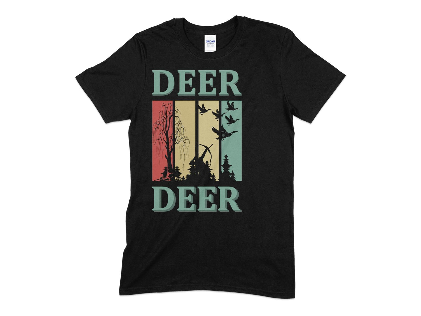 Deer hunting vector style t-shirt - Premium t-shirt from MyDesigns - Just $19.95! Shop now at Lees Krazy Teez