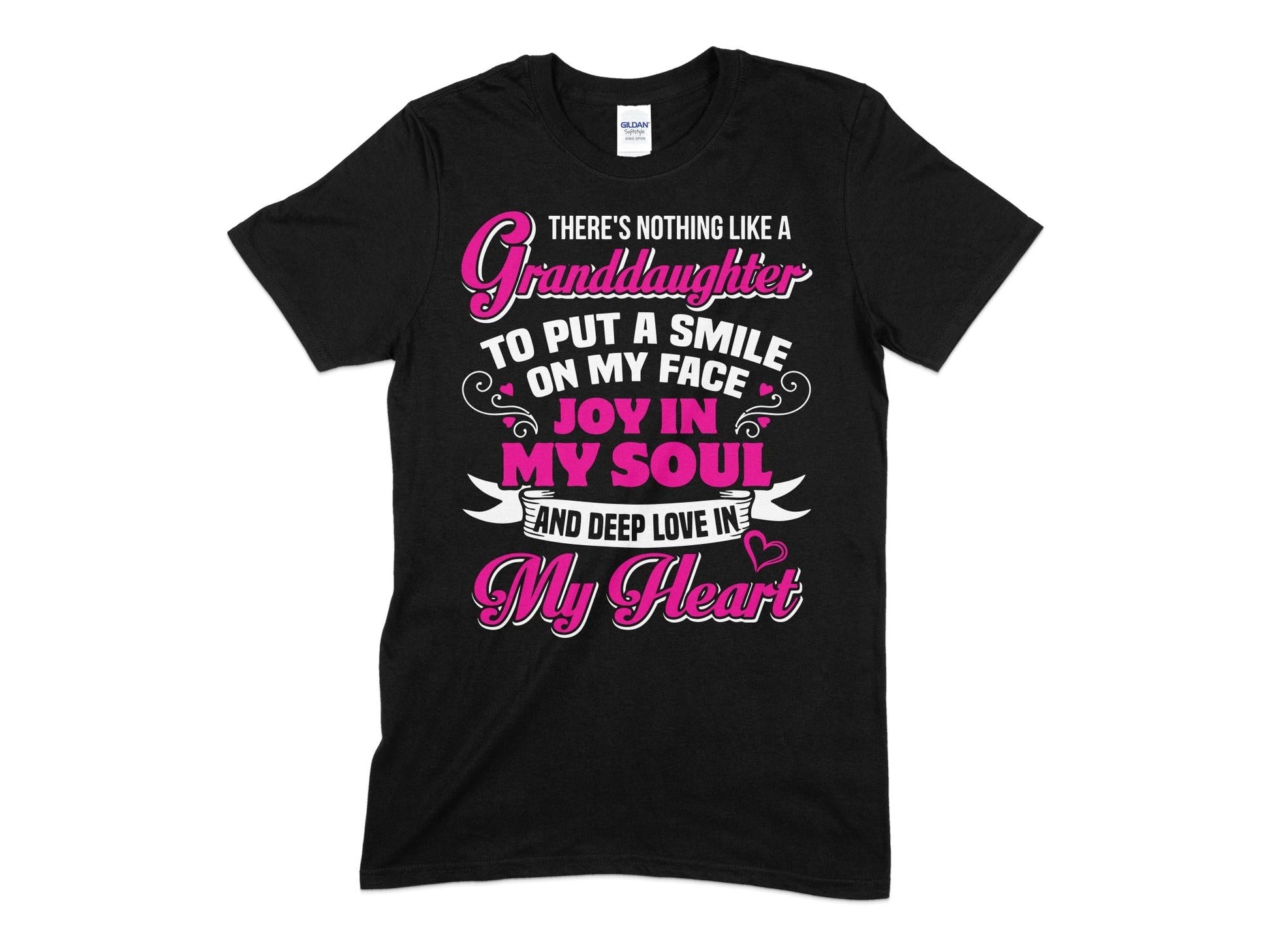 Theres nothing like a granddaughter to put a smile on my face t-shirt - Premium t-shirt from MyDesigns - Just $21.95! Shop now at Lees Krazy Teez