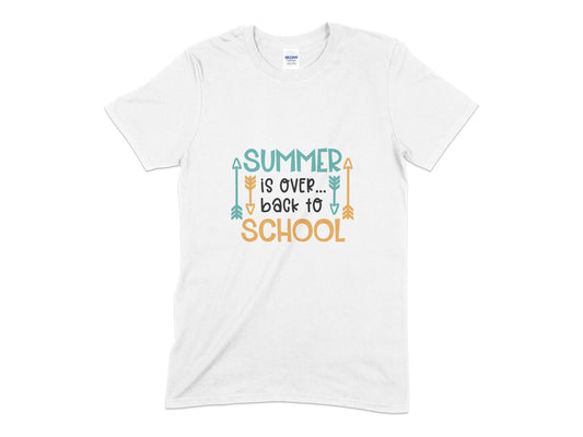 Summer is over back to school t-shirt - Premium t-shirt from MyDesigns - Just $19.95! Shop now at Lees Krazy Teez