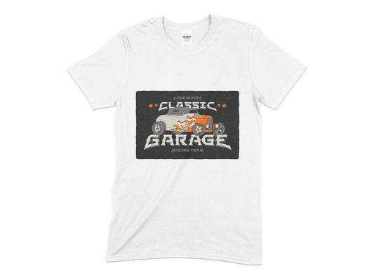 Classic garage racing team t-shirt - Premium t-shirt from MyDesigns - Just $18.95! Shop now at Lees Krazy Teez