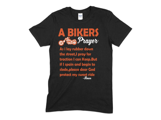 A biker prayer as i lay rubber down the street - Premium t-shirt from MyDesigns - Just $19.95! Shop now at Lees Krazy Teez