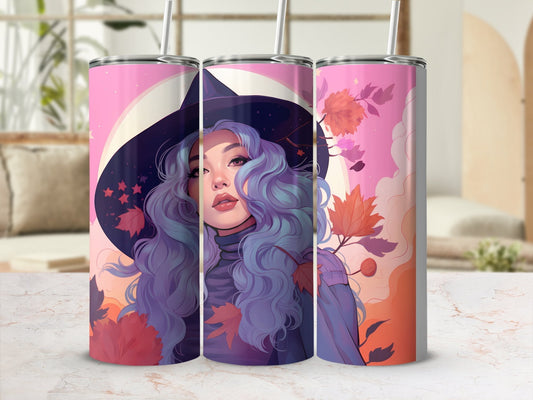 Witch be crazy skinny sublimation tumbler - Premium tumbler from MyDesigns - Just $29.95! Shop now at Lees Krazy Teez