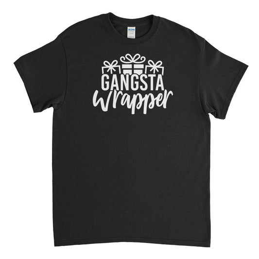 Gangsta wrapper funny xmas christmas unisex mens womens tee - Premium t-shirt from Lees Krazy Teez - Just $19.95! Shop now at Lees Krazy Teez