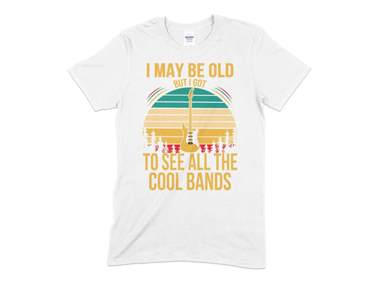 I may be old but i got to see all the cool bands t-shirt - Premium t-shirt from MyDesigns - Just $21.95! Shop now at Lees Krazy Teez