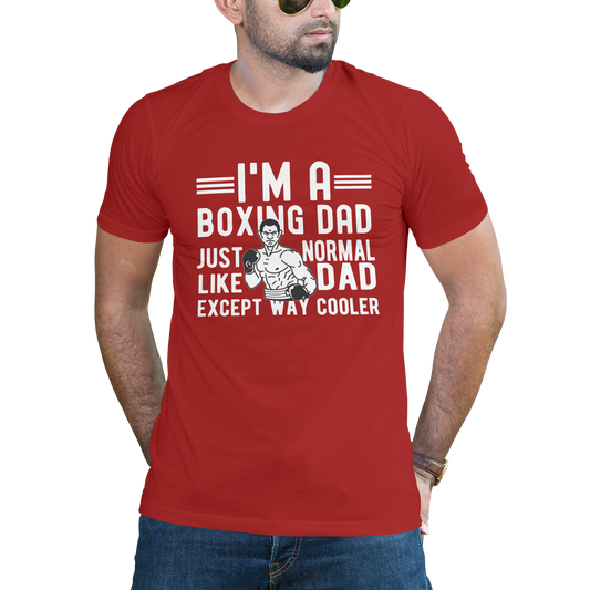 Im a boxing dad just normal like dad except way cooler t-shirt - Premium t-shirt from MyDesigns - Just $19.95! Shop now at Lees Krazy Teez
