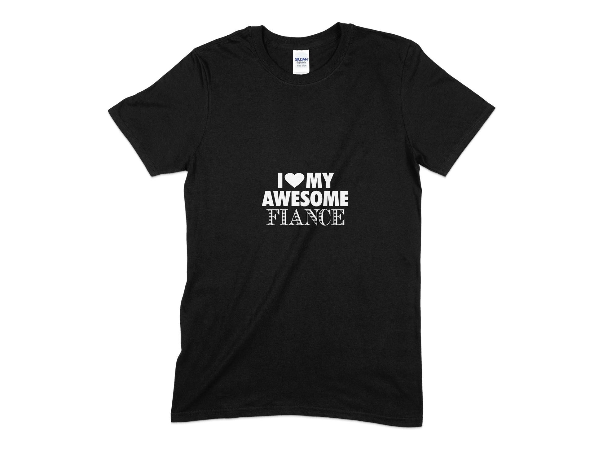 i love my awesome fiance t-shirt - Premium t-shirt from MyDesigns - Just $21.95! Shop now at Lees Krazy Teez