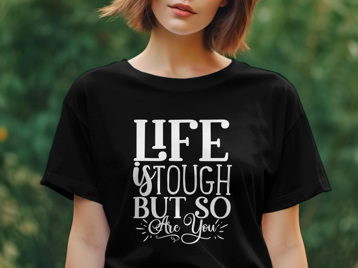 Life is tough but so are you Women's tee - Premium t-shirt from MyDesigns - Just $21.95! Shop now at Lees Krazy Teez