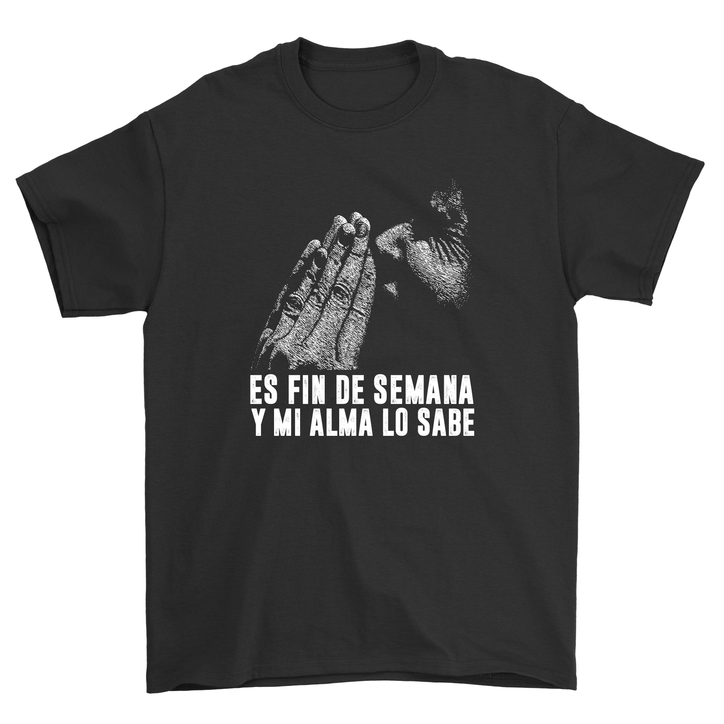 Es fin de semana t mi alma lo sabe - Premium t-shirt from MyDesigns - Just $21.95! Shop now at Lees Krazy Teez