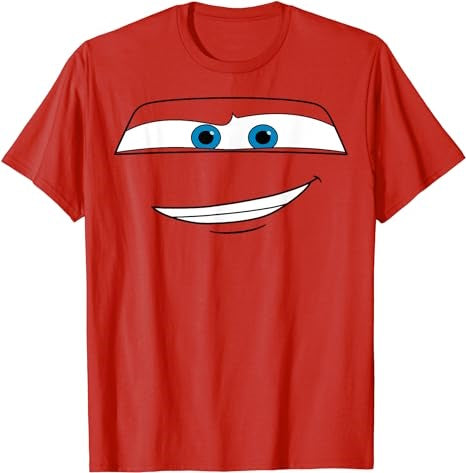 Disney Pixar Cars Lightning McQueen Big Face Short Sleeve T-Shirt - Premium t-shirt from Lees Krazy Teez - Just $19.95! Shop now at Lees Krazy Teez