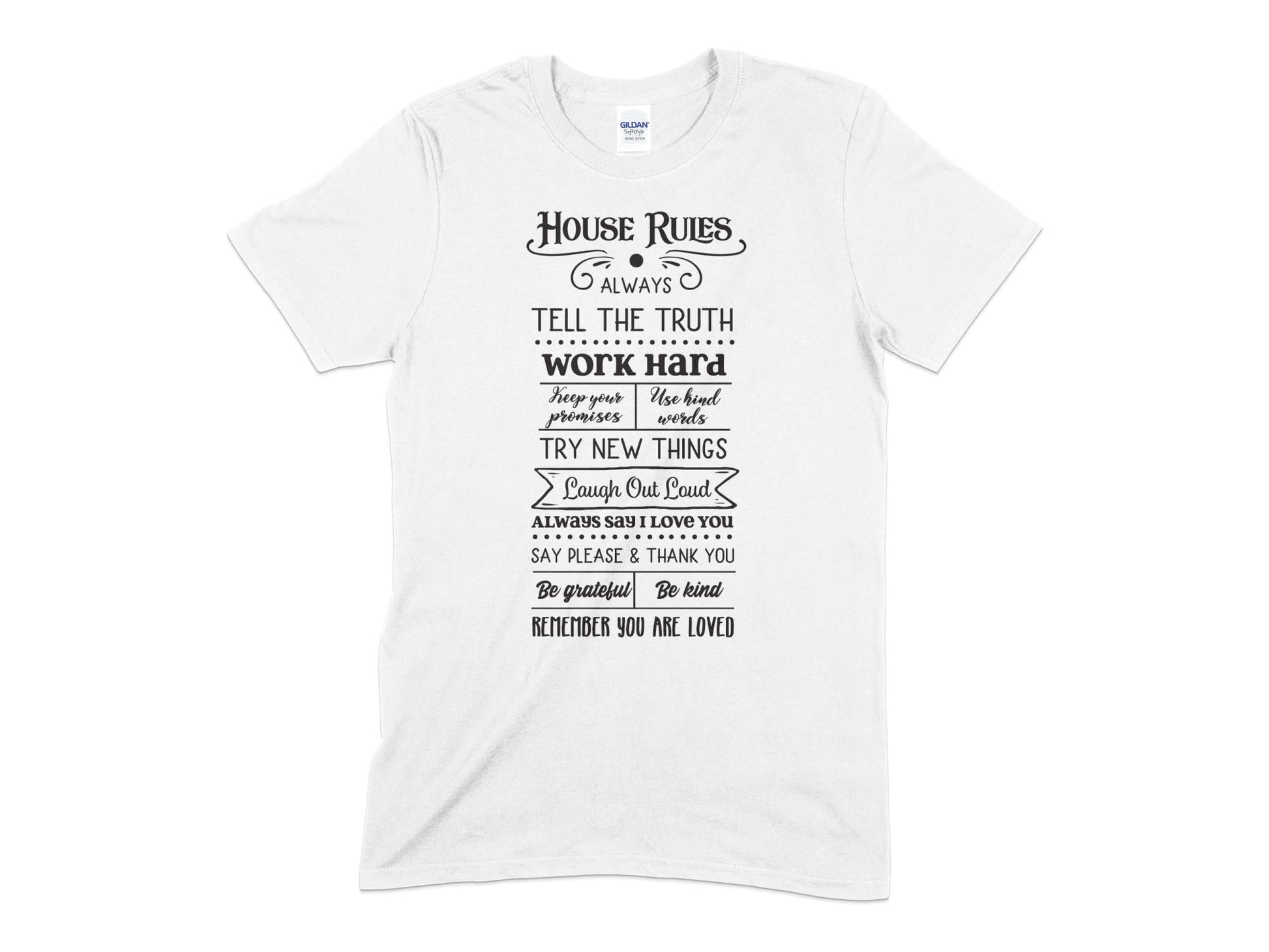 House Rules Sign t-shirt - Premium t-shirt from MyDesigns - Just $19.95! Shop now at Lees Krazy Teez