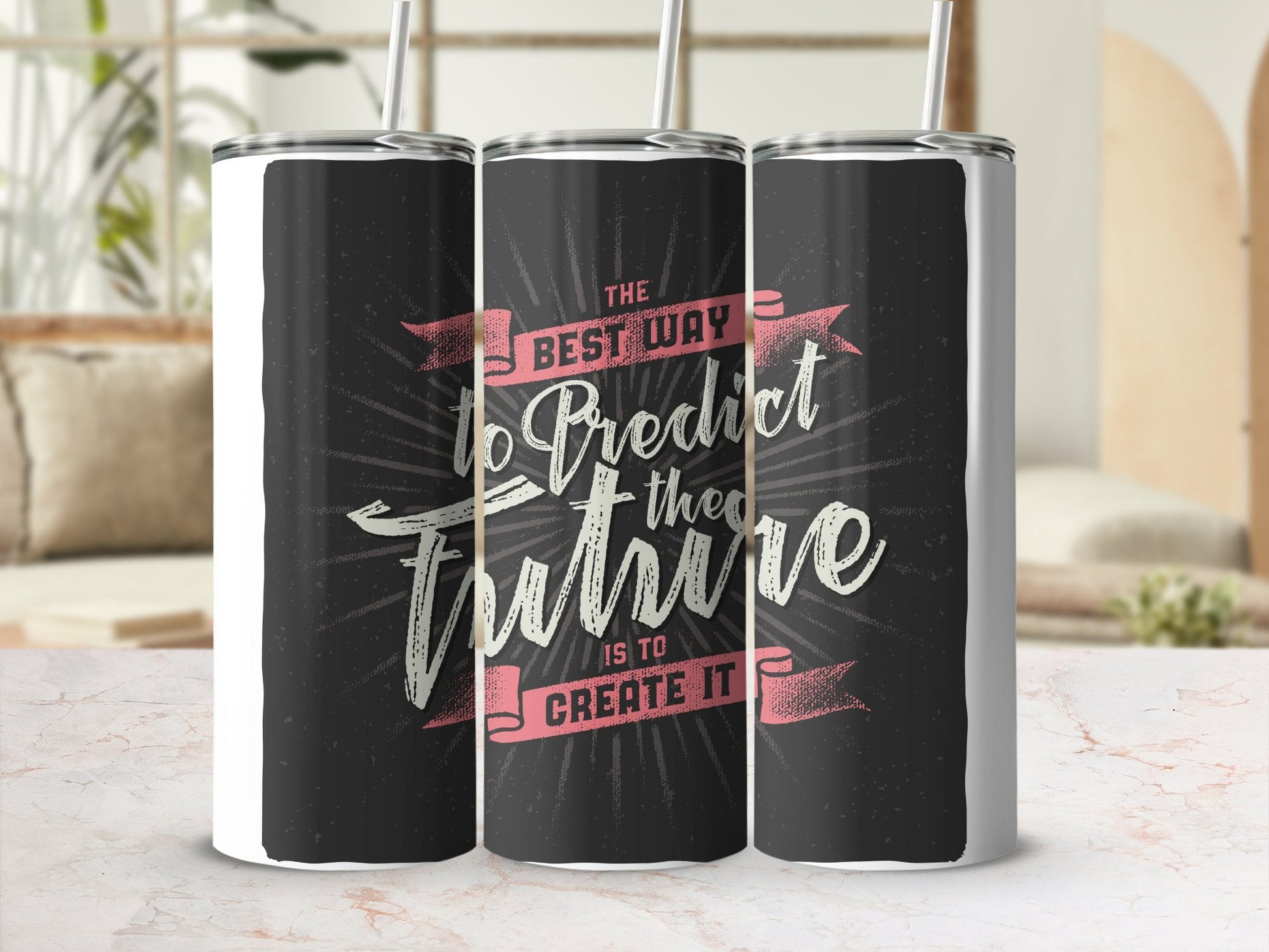 The best way to predict the future 20oz skinny tumbler - Premium tumbler from MyDesigns - Just $26.95! Shop now at Lees Krazy Teez