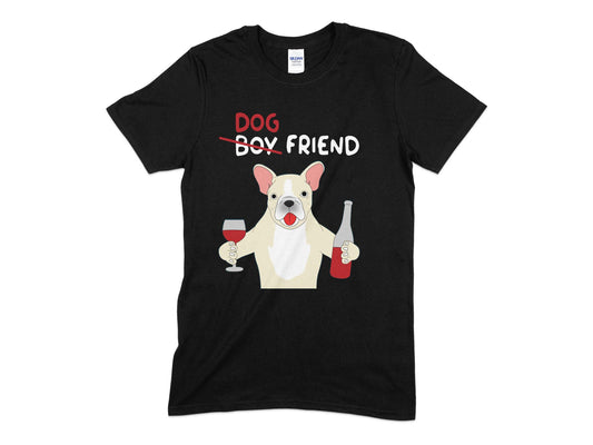 Dog Wine Friend unisex mens womens t-shirt - Premium t-shirt from MyDesigns - Just $19.95! Shop now at Lees Krazy Teez