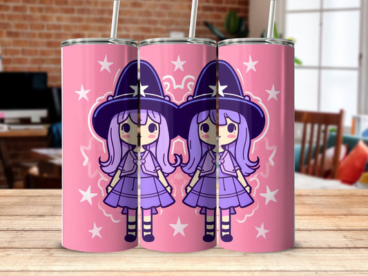 3d witch children 20oz 20oz skinny tumbler - Premium tumbler from MyDesigns - Just $29.95! Shop now at Lees Krazy Teez