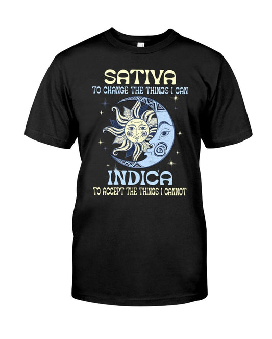 Sativa to change the things i can indica t-shirt - Premium t-shirt from MyDesigns - Just $16.95! Shop now at Lees Krazy Teez