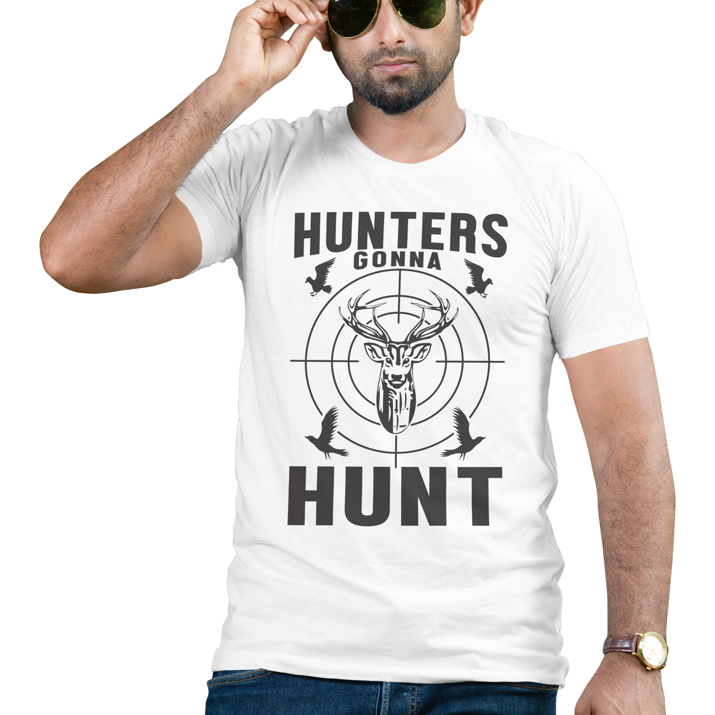 Hunters gonna hunt mens t-shirt - Premium t-shirt from MyDesigns - Just $19.95! Shop now at Lees Krazy Teez