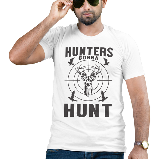 Hunters gonna hunt mens t-shirt - Premium t-shirt from MyDesigns - Just $19.95! Shop now at Lees Krazy Teez