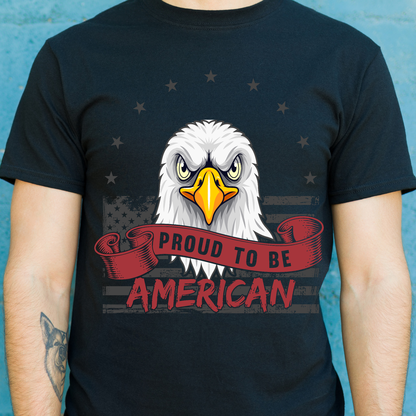 Proud to be American 1776 Men's Patriot t-shirt - Premium t-shirt from MyDesigns - Just $21.95! Shop now at Lees Krazy Teez