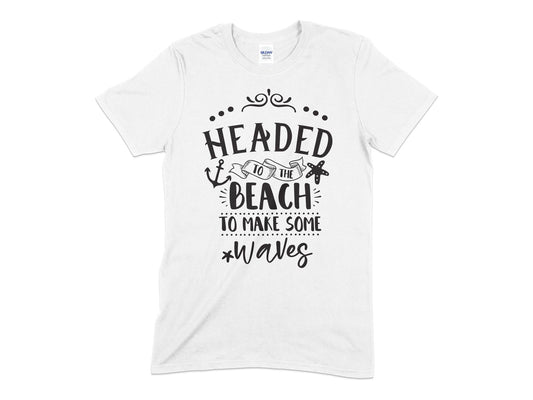 Headed to the beach t-shirt - Premium t-shirt from MyDesigns - Just $21! Shop now at Lees Krazy Teez