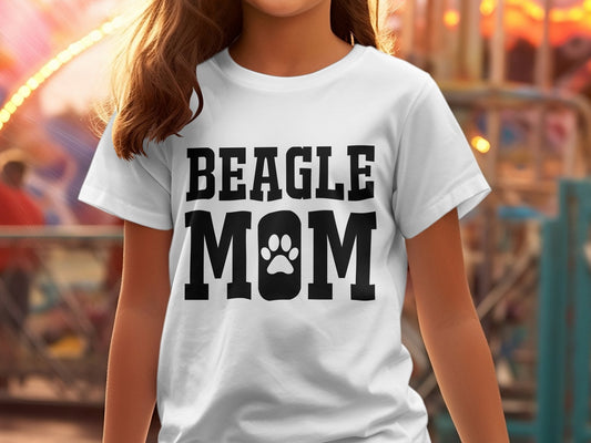 Beagle mom Women's animal dog t-shirt - Premium t-shirt from MyDesigns - Just $19.95! Shop now at Lees Krazy Teez