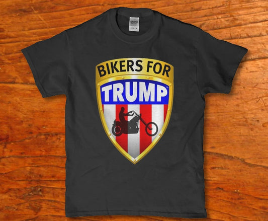 Bikers for Trump 2024 election Men's t-shirt - Premium t-shirt from MyDesigns - Just $19.95! Shop now at Lees Krazy Teez