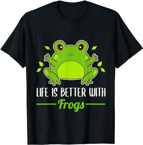 Life Is Better With Frogs T-Shirt - Premium t-shirt from Lees Krazy Teez - Just $19.95! Shop now at Lees Krazy Teez