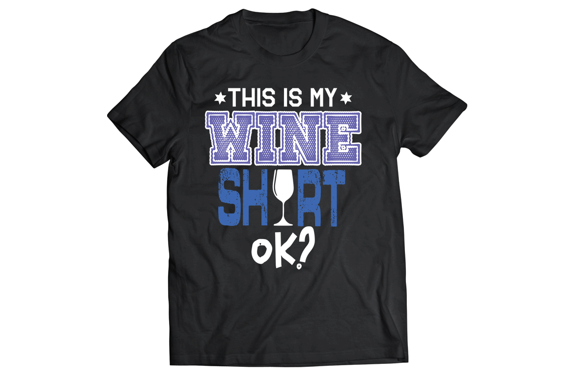 This is my wine shirt ok Men's unisex women's t-shirt - Premium t-shirt from MyDesigns - Just $21.95! Shop now at Lees Krazy Teez