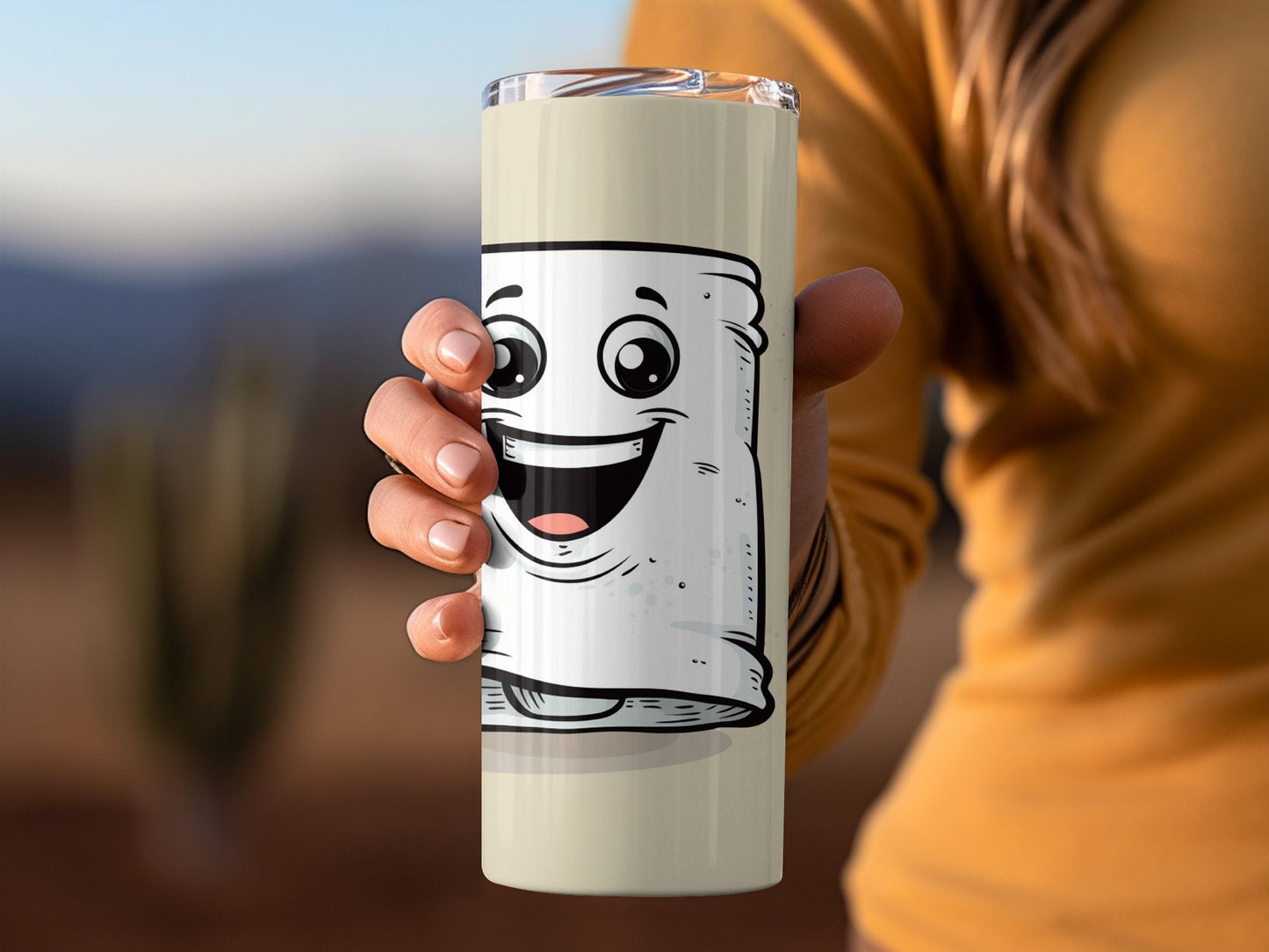 3d Smiling 20oz skinny awesome tumbler - Premium tumbler from MyDesigns - Just $29.95! Shop now at Lees Krazy Teez