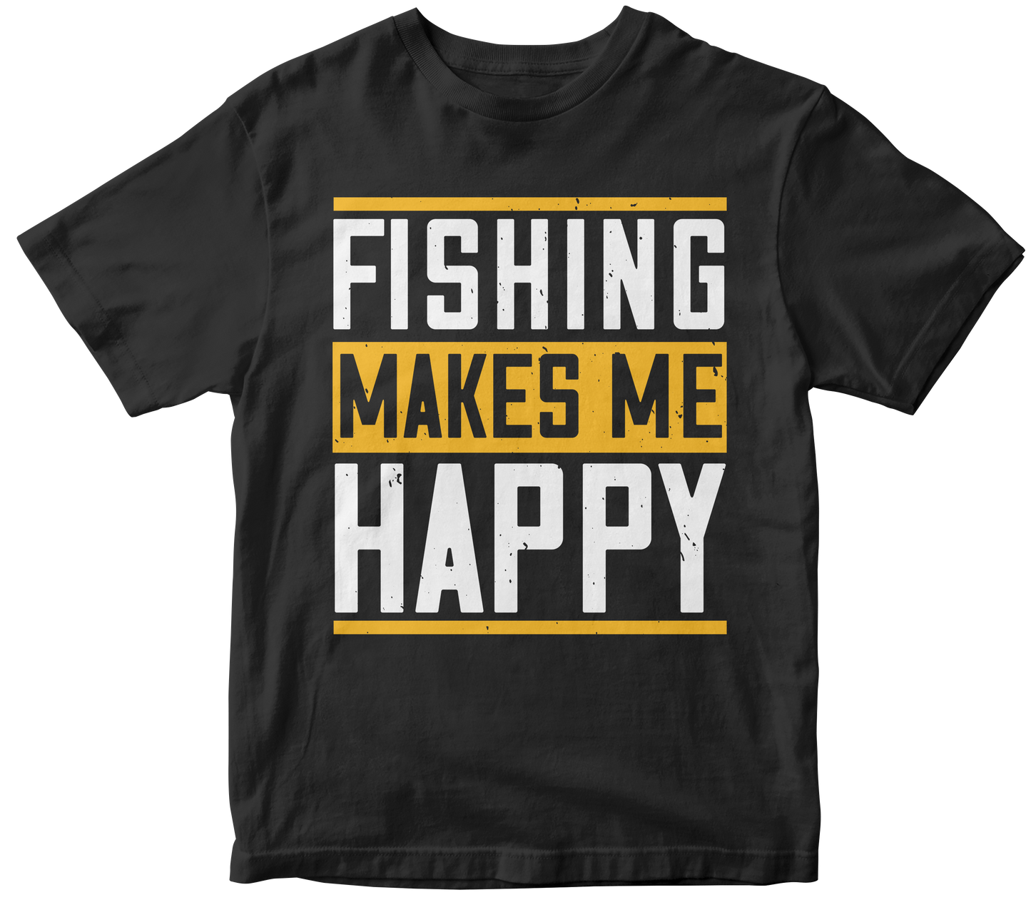 Fishing makes me happy Men's tee shirt - Premium t-shirt from MyDesigns - Just $21.95! Shop now at Lees Krazy Teez