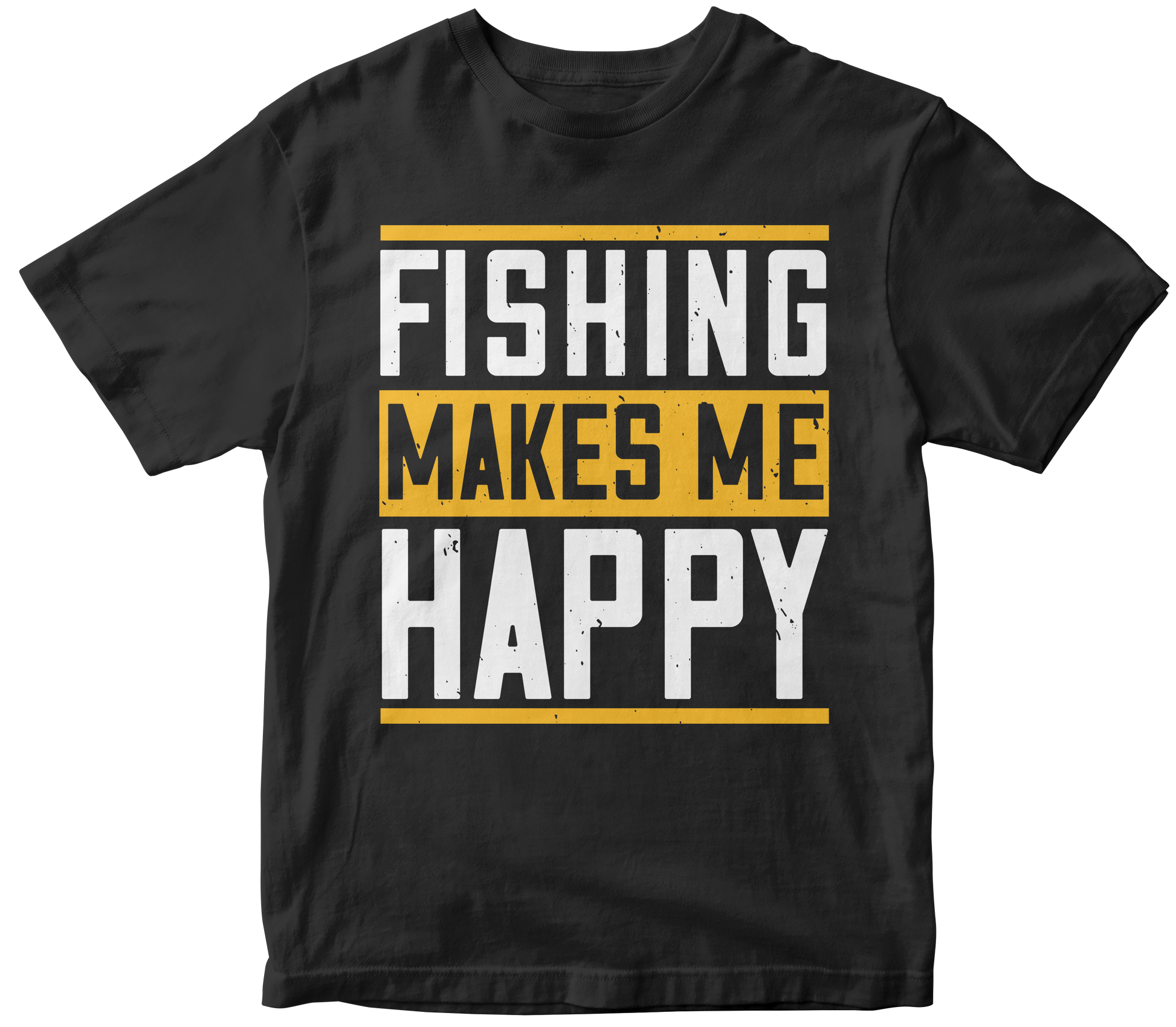 Fishing makes me happy Men's tee shirt - Premium t-shirt from MyDesigns - Just $21.95! Shop now at Lees Krazy Teez