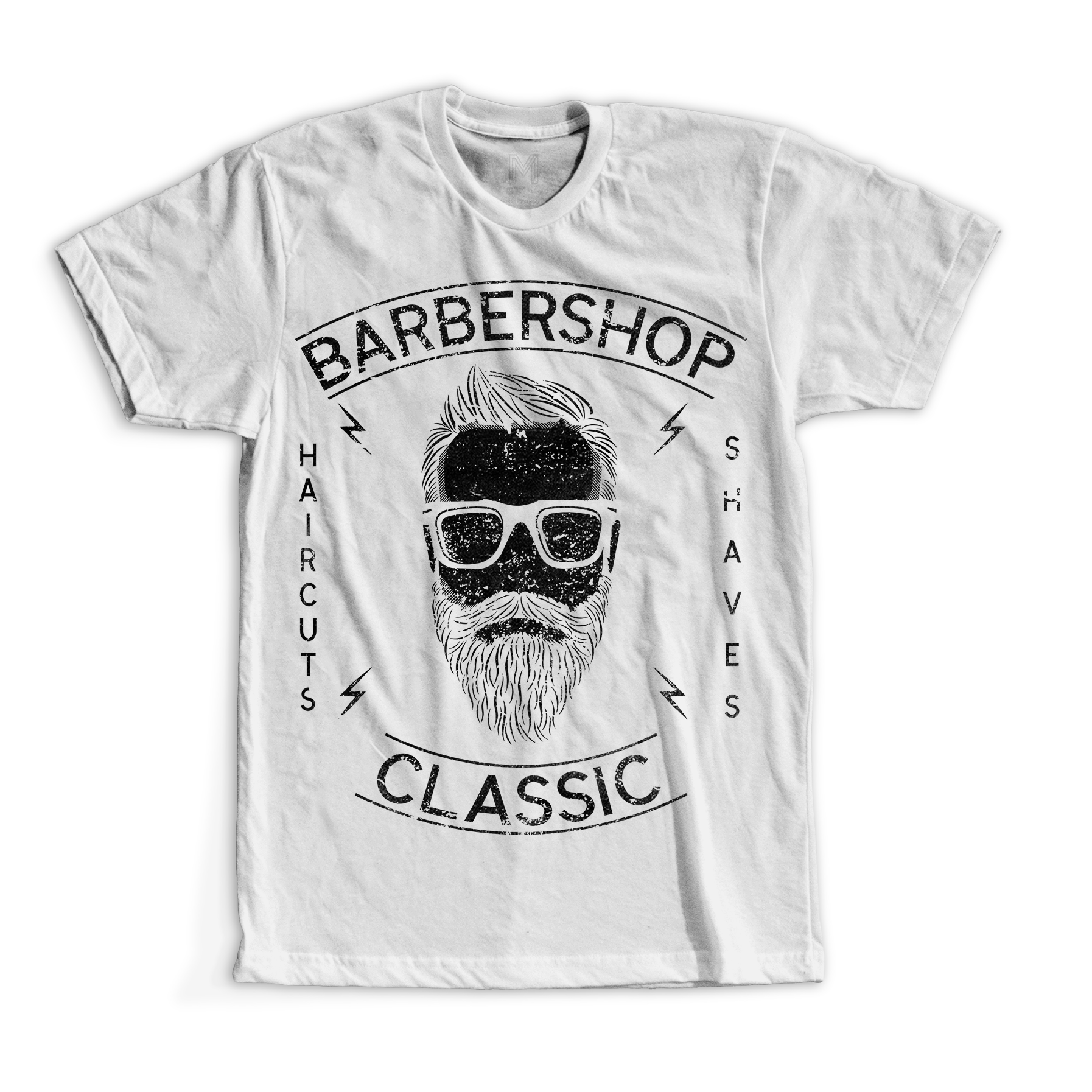 Barbershop haircuts shaves classic t-shirt - Premium t-shirt from MyDesigns - Just $19.95! Shop now at Lees Krazy Teez