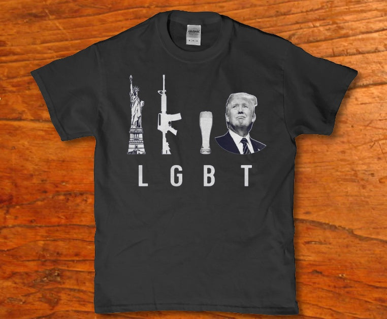 Liberty guns beer Trump 2024 Men's t-shirt - Premium t-shirt from MyDesigns - Just $19.95! Shop now at Lees Krazy Teez