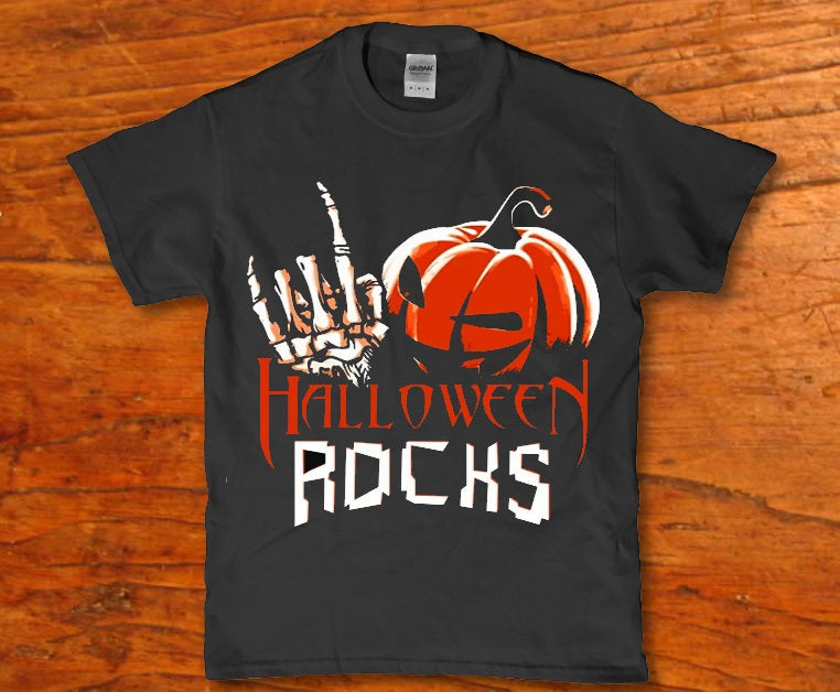 Halloween rocks Jack o Lantern Men's t-shirt - Premium t-shirt from MyDesigns - Just $19.95! Shop now at Lees Krazy Teez