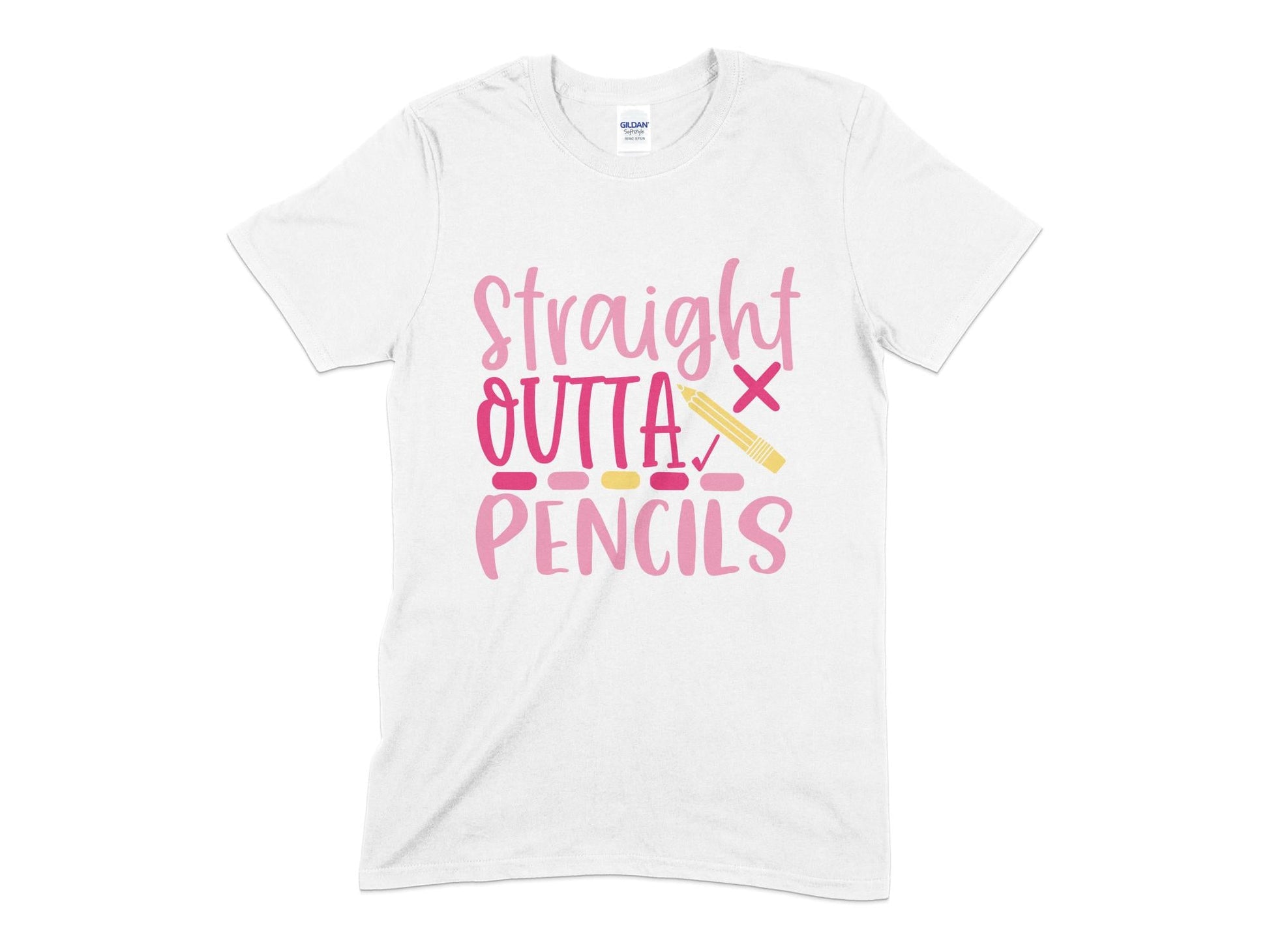 Straight Outta Pencils womens t-shirt - Premium t-shirt from MyDesigns - Just $19.95! Shop now at Lees Krazy Teez