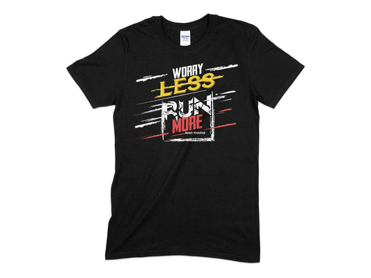 Worry less run more exercise unisex t-shirt - Premium t-shirt from MyDesigns - Just $19.95! Shop now at Lees Krazy Teez