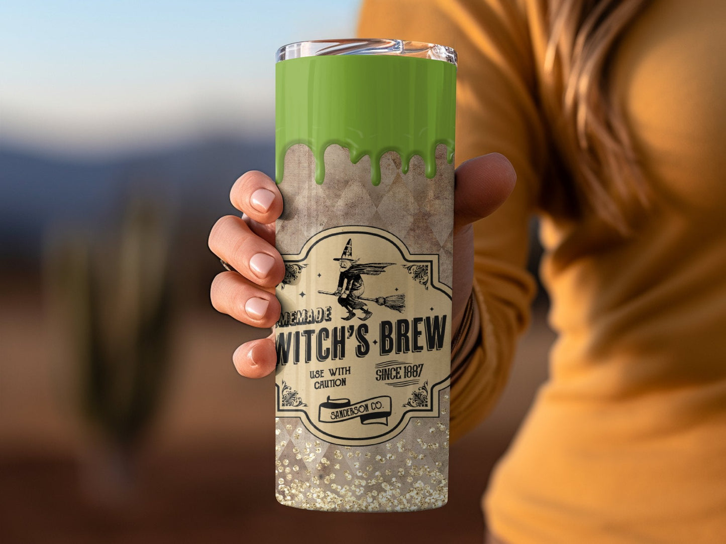 Witchs Brew Straight - 20oz skinny sublimation tumbler - Premium tumbler from MyDesigns - Just $29.95! Shop now at Lees Krazy Teez