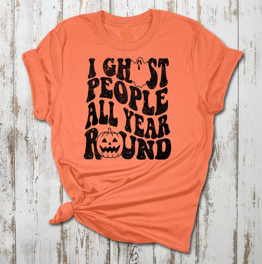 I ghost People all year round Halloween Women's tee - Premium t-shirt from MyDesigns - Just $19.95! Shop now at Lees Krazy Teez