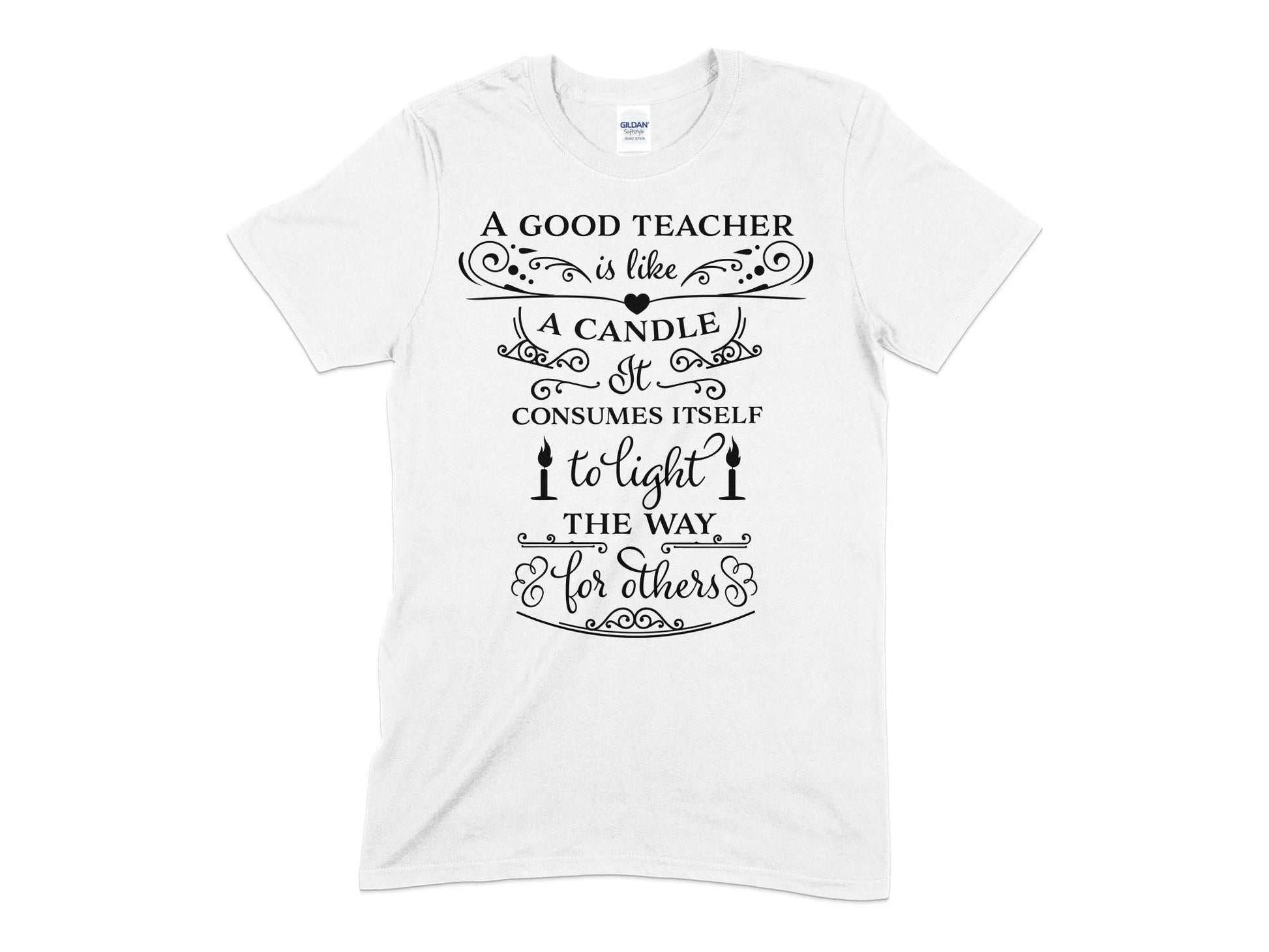 A good teacher is like a candle consumes itself to light t-shirt - Premium t-shirt from MyDesigns - Just $21.95! Shop now at Lees Krazy Teez