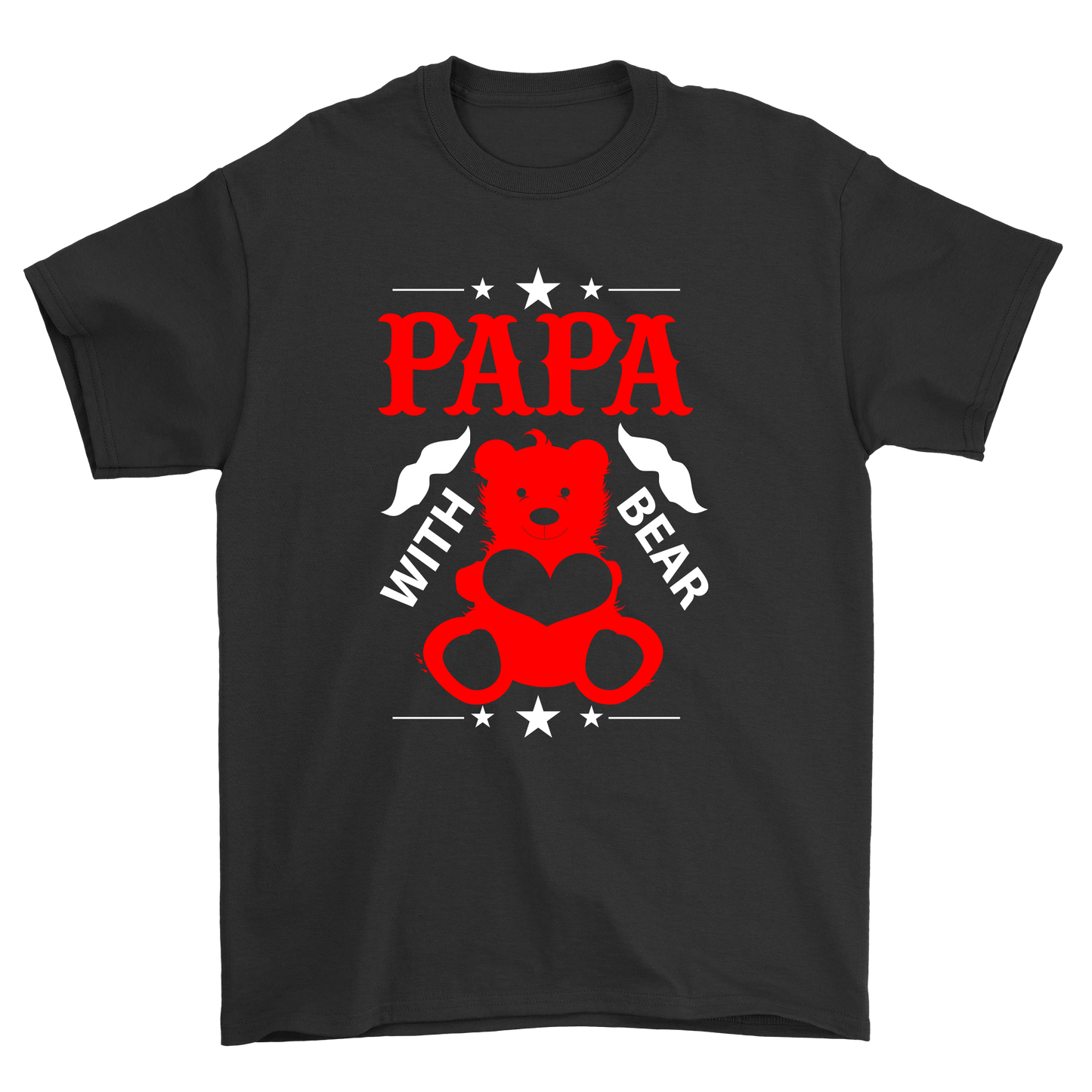 Papa with bear Men's guys adult t-shirt - Premium t-shirt from MyDesigns - Just $21.95! Shop now at Lees Krazy Teez