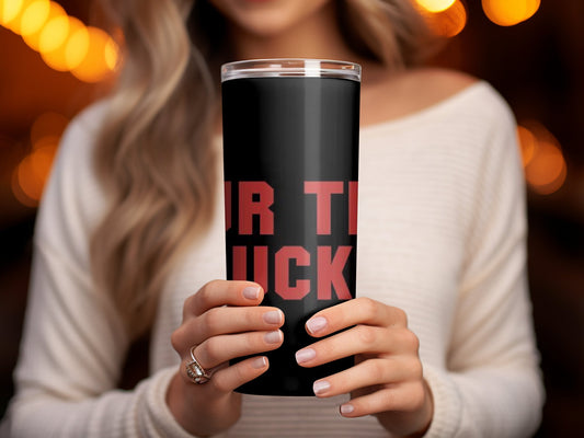 Your team sucks funny 20oz skinny tumbler - Premium tumbler from MyDesigns - Just $29.95! Shop now at Lees Krazy Teez