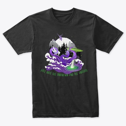 Dive into the unknown and the unusual t-shirt - Premium t-shirt from MyDesigns - Just $16.95! Shop now at Lees Krazy Teez