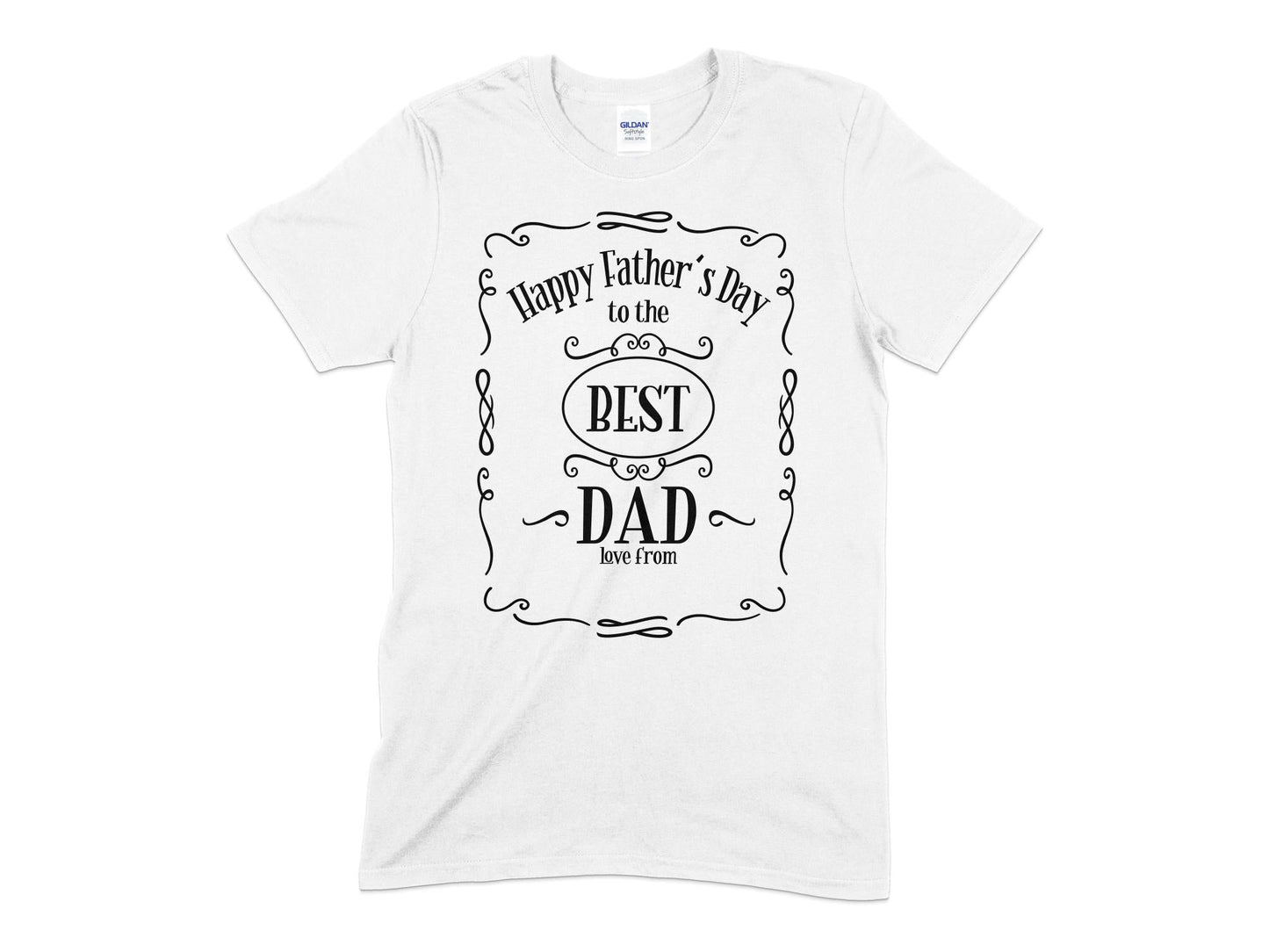 Happy fathers day to the best dad love from Unisex t-shirt - Premium t-shirt from MyDesigns - Just $19.95! Shop now at Lees Krazy Teez