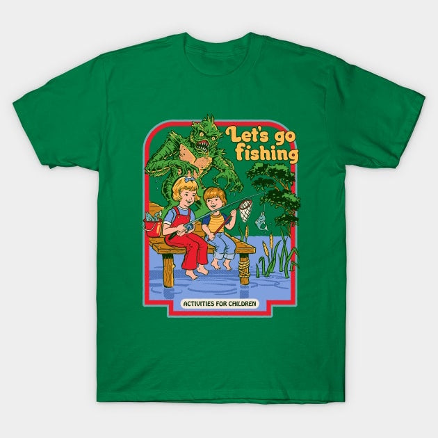Let's go fishing activities for children youth girls boys t-shirt - Premium t-shirt from Lees Krazy Teez - Just $19.95! Shop now at Lees Krazy Teez