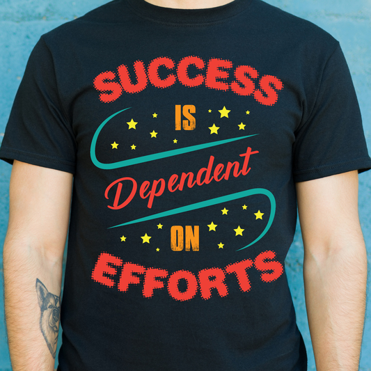 Success is dependent on efforts motivation Men's t-shirt - Premium t-shirt from MyDesigns - Just $21.95! Shop now at Lees Krazy Teez