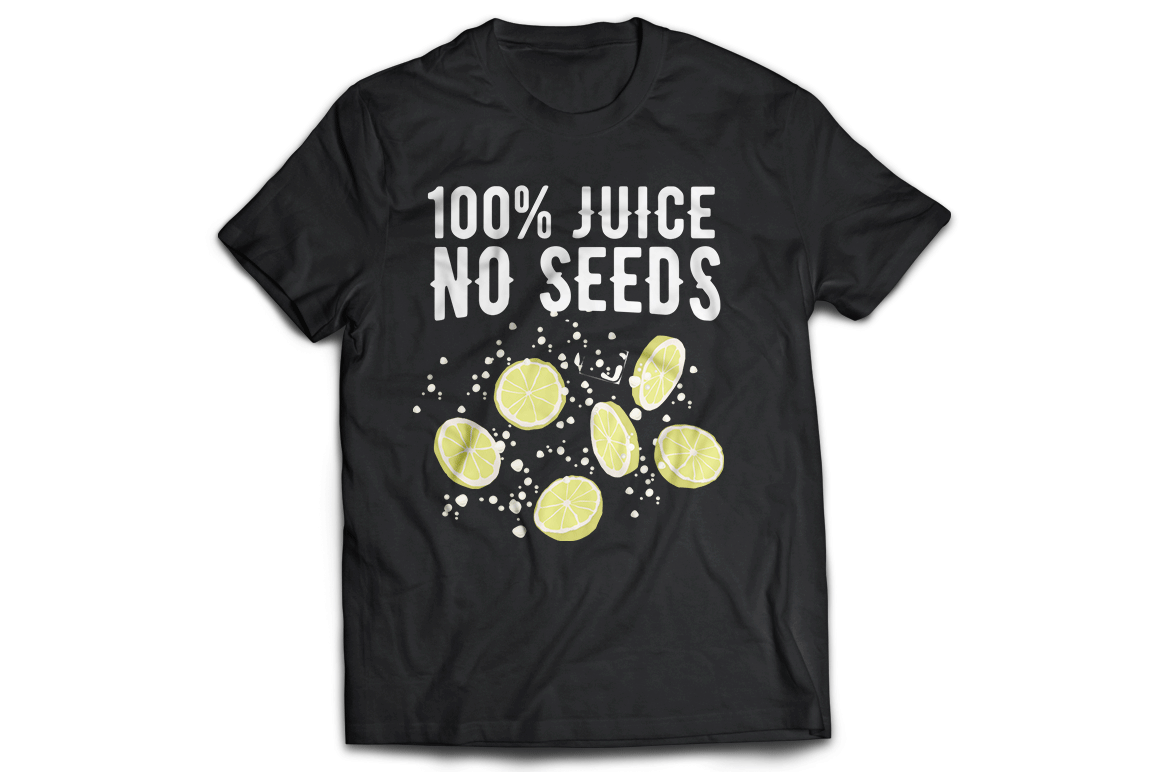 100 percent no seeds Men's unisex Women's t-shirt - Premium t-shirt from MyDesigns - Just $19.95! Shop now at Lees Krazy Teez