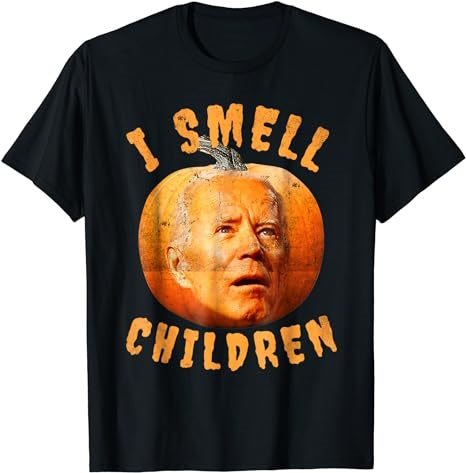 Joe Biden Halloween Pumpkin Confused I Smell Children T-Shirt - Premium t-shirt from MyDesigns - Just $19.95! Shop now at Lees Krazy Teez