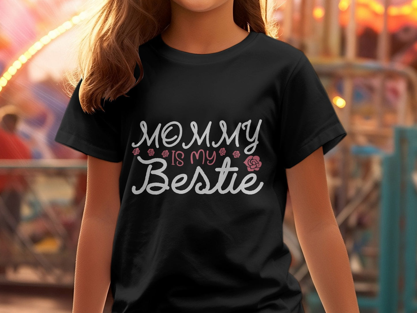 Mommy is my bestie awesome Ladies Women's tee - Premium t-shirt from MyDesigns - Just $21.95! Shop now at Lees Krazy Teez