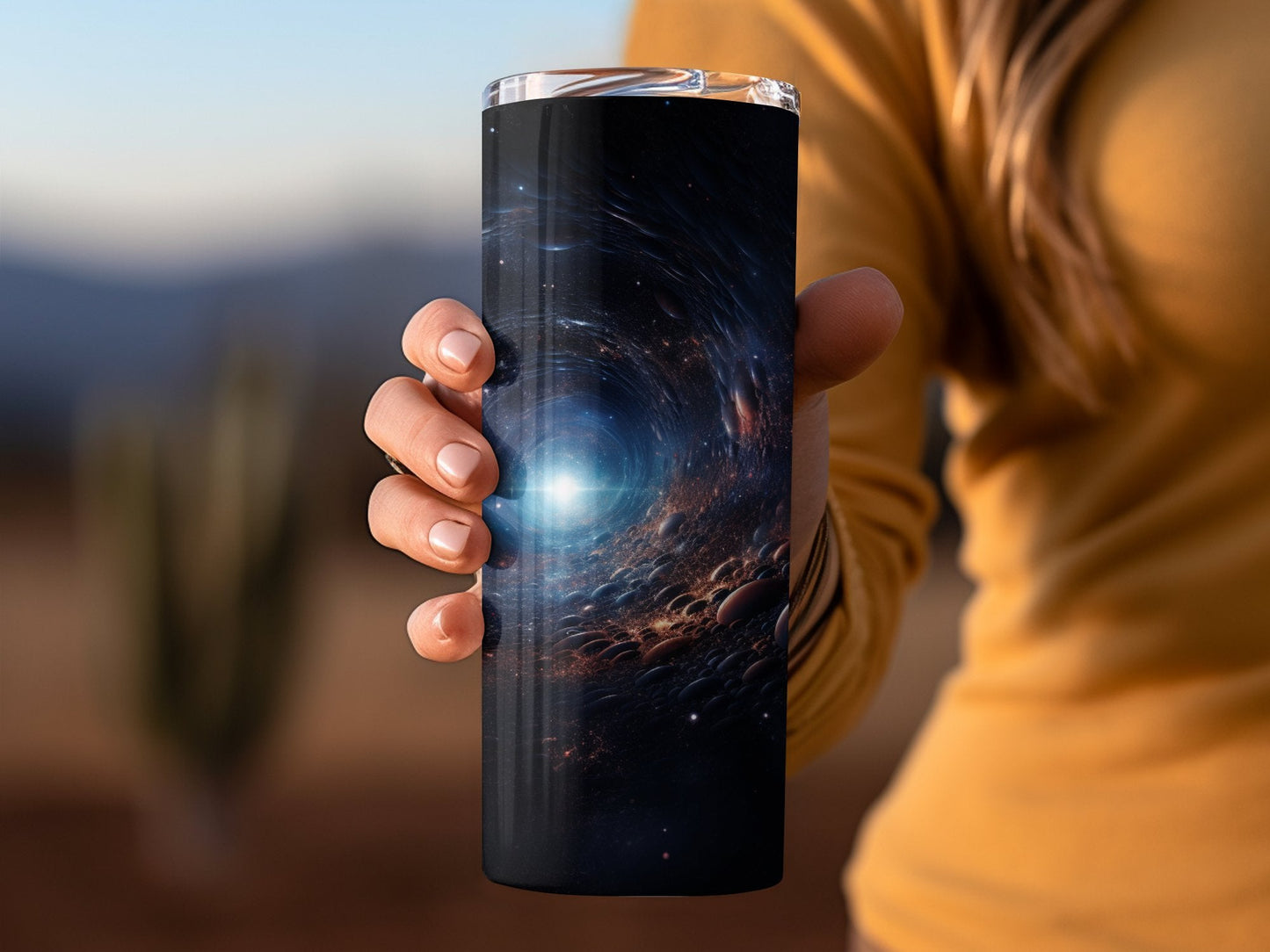 Black hole galaxy 20oz skinny tumbler - Premium tumbler from MyDesigns - Just $29.95! Shop now at Lees Krazy Teez