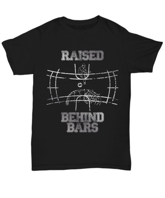 Raised Behind Bars - A Catchers Story Men's t-shirt - Premium t-shirt from MyDesigns - Just $16.95! Shop now at Lees Krazy Teez